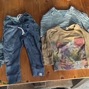 Lularoe Kids' Blue and Green Clothing Set